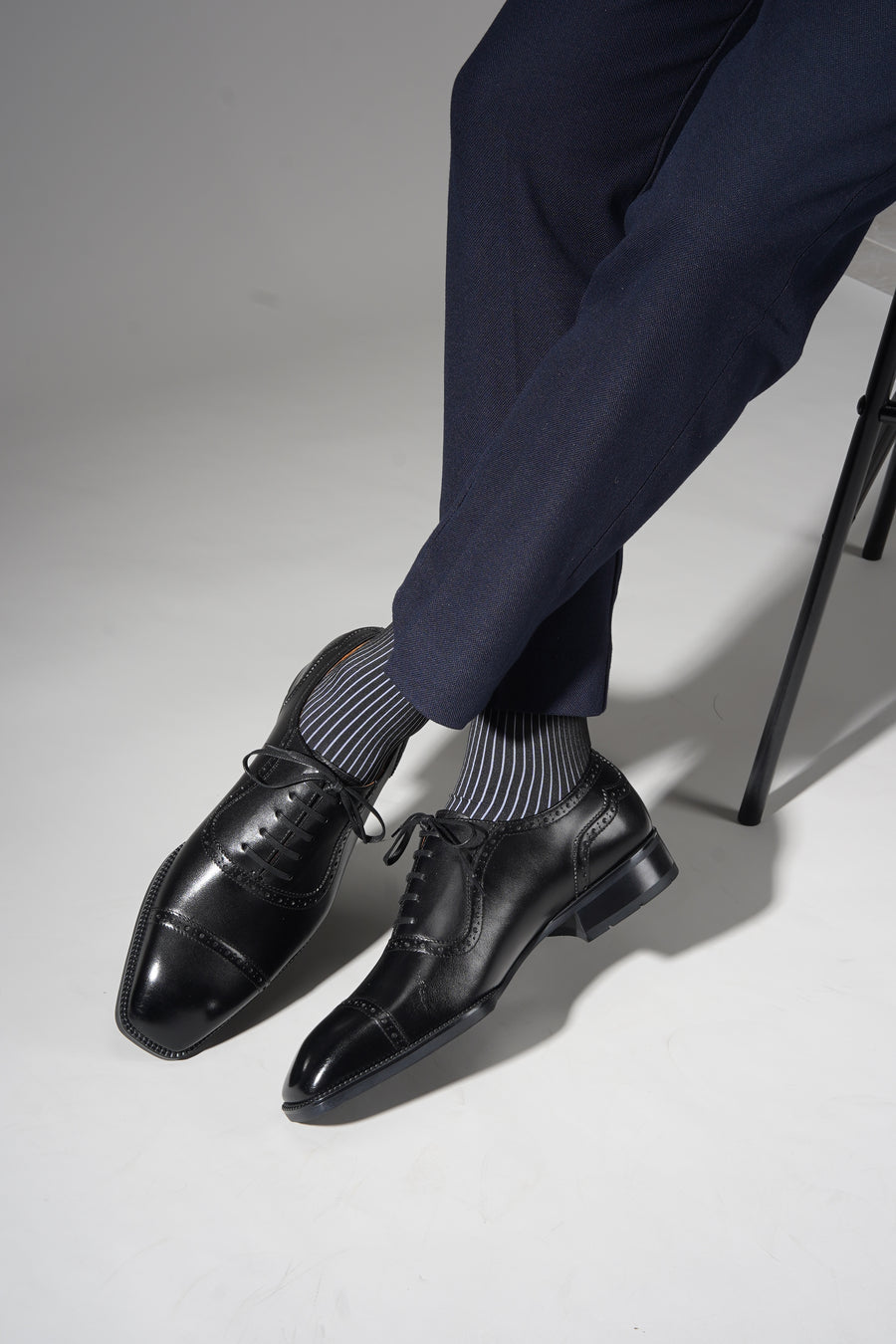 Brown Patina Toe Cut Oxford Brogue Shoes | Hides&Cult