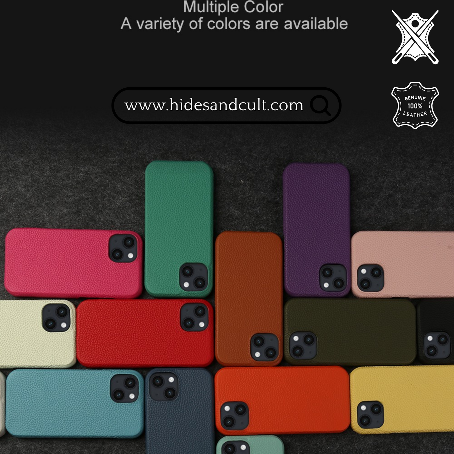 Genuine Leather Iphone 15 case