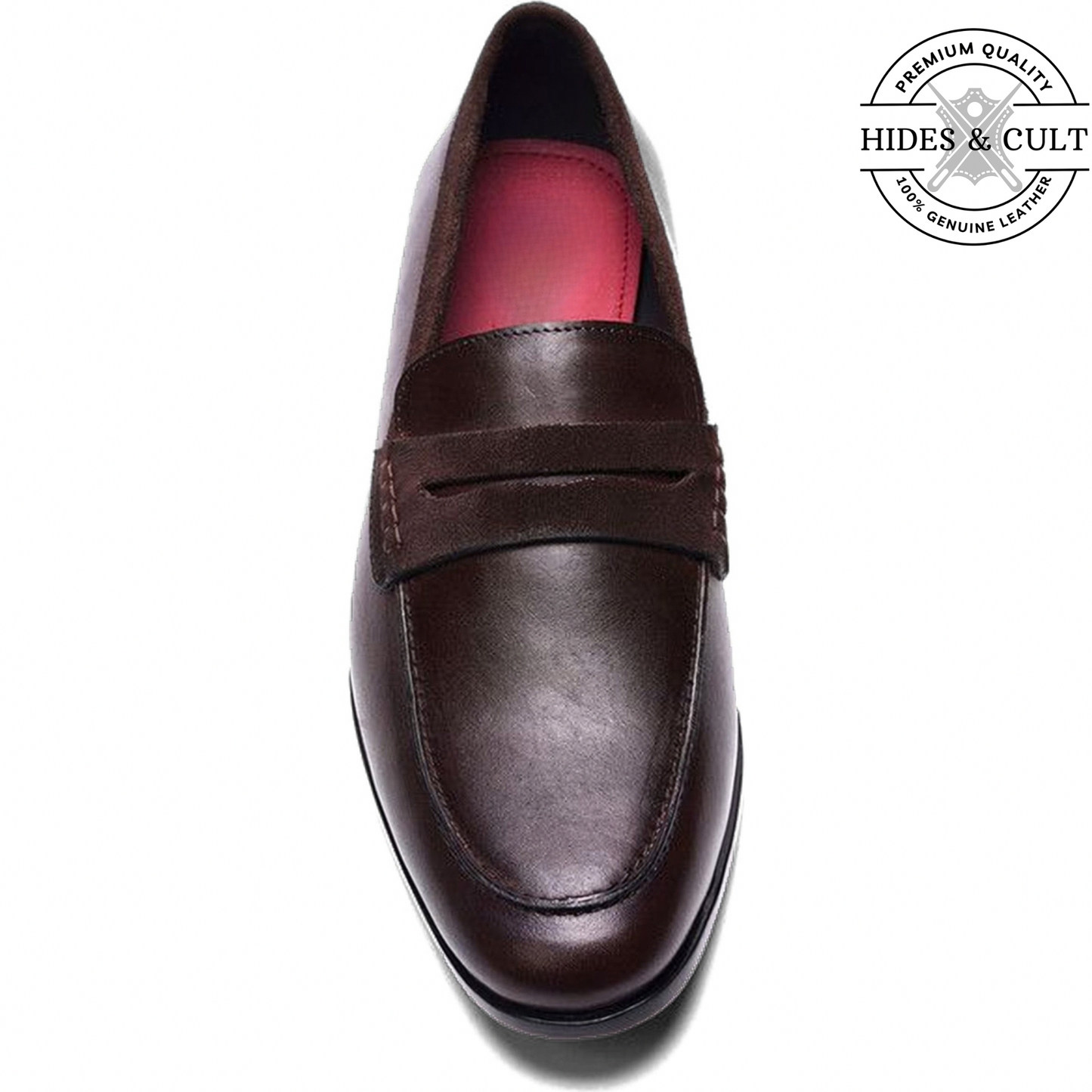 Classic Brown Leather Moccasin Loafers | Hides&Cult