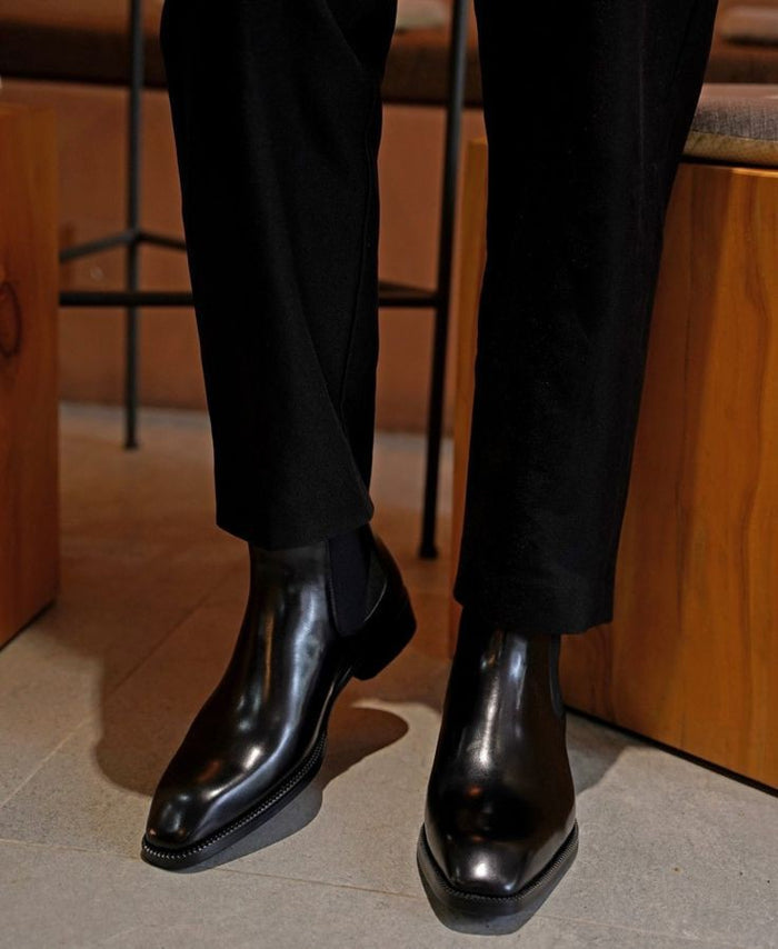 Black Italian Chelsea Boots | Hides&Cult