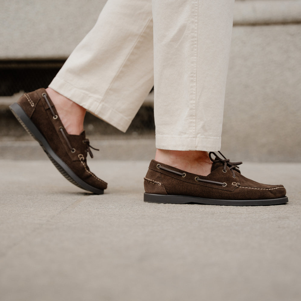 GANBATTE - DARK BROWN SUEDE - Clearance Sale | Hides&Cult