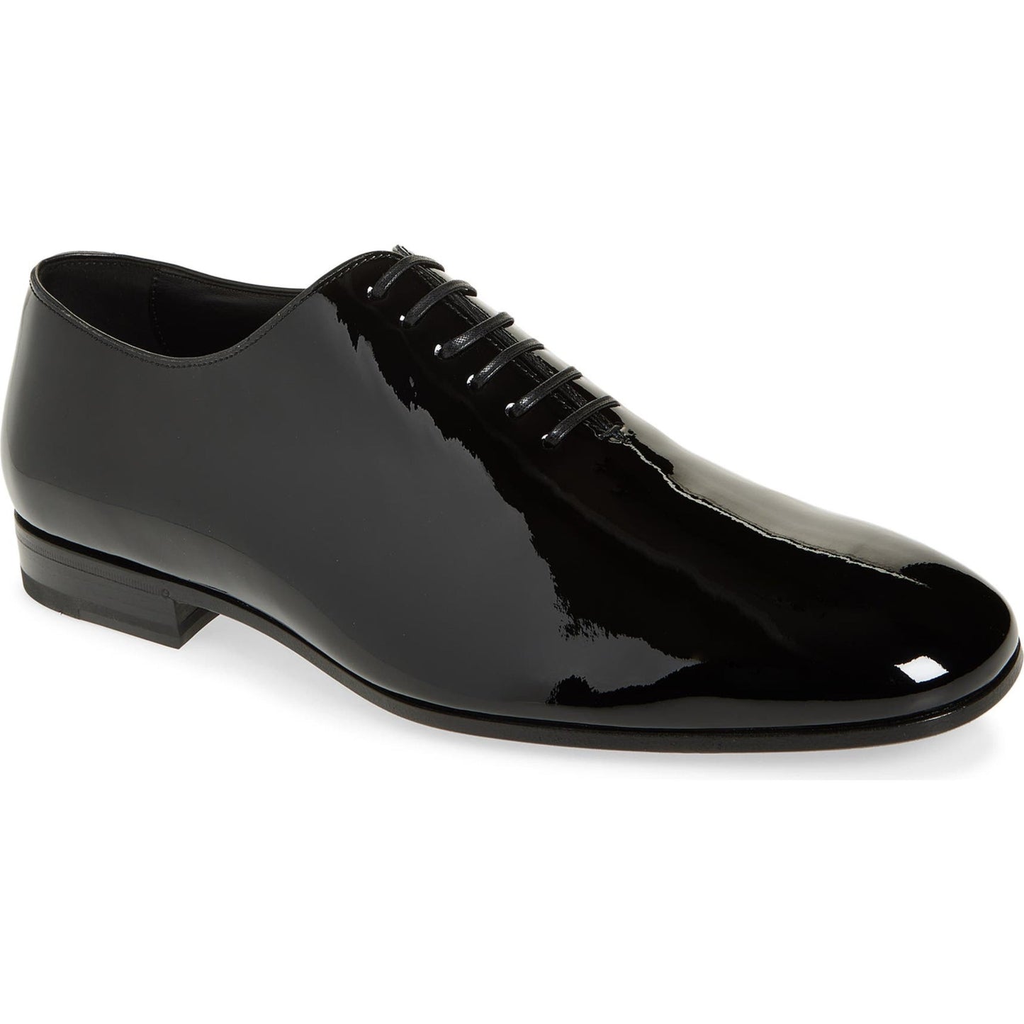 Black Patent Wholecut Leather Shoes - Round Toe | Hides&Cult