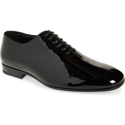 Black Patent Wholecut Leather Shoes - Round Toe | Hides&Cult
