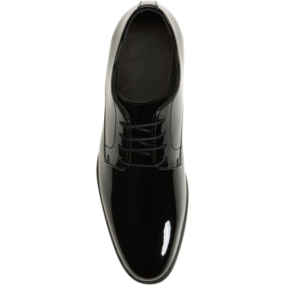 Black Patent Lace Up Leather Shoes - Round Toe | Hides&Cult