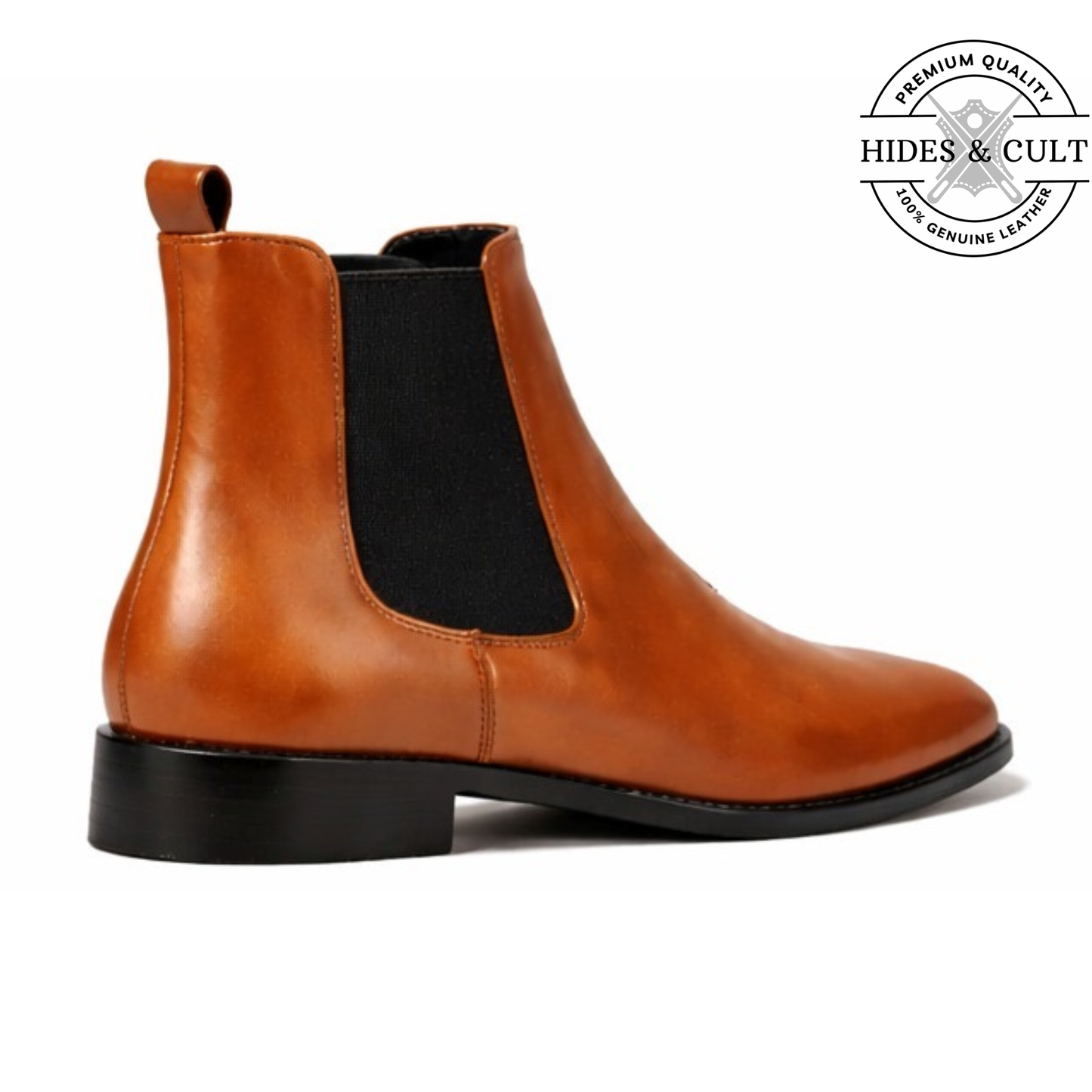 Tan Leather Party-wear Chelsea Boots | Hides&Cult