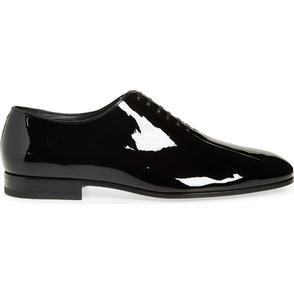 Black Patent Wholecut Leather Shoes - Round Toe | Hides&Cult