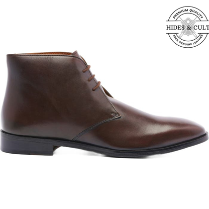 Brown Durable Leather Chukka Boots | Hides&Cult