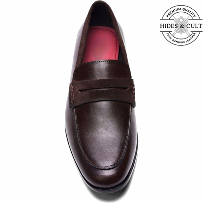 Classic Brown Leather Moccasin Loafers | Hides&Cult