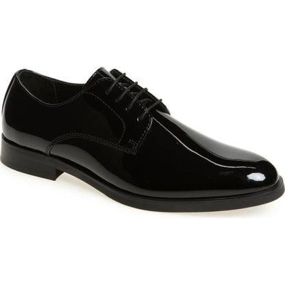 Black Patent Lace Up Leather Shoes - Round Toe | Hides&Cult