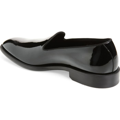 Black Patent Leather SlipOns | Hides&Cult