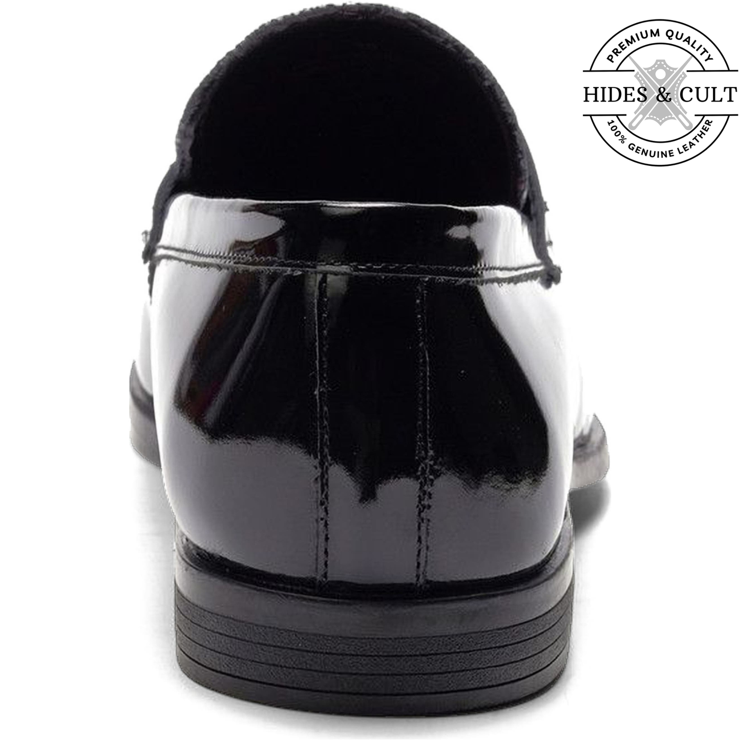 Black Patent - Snake Leather Moccasin Loafers | Hides&Cult