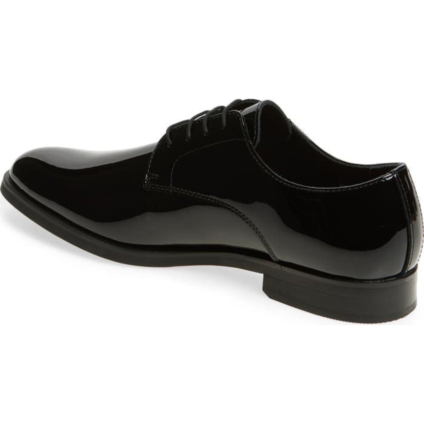Black Patent Lace Up Leather Shoes - Round Toe | Hides&Cult