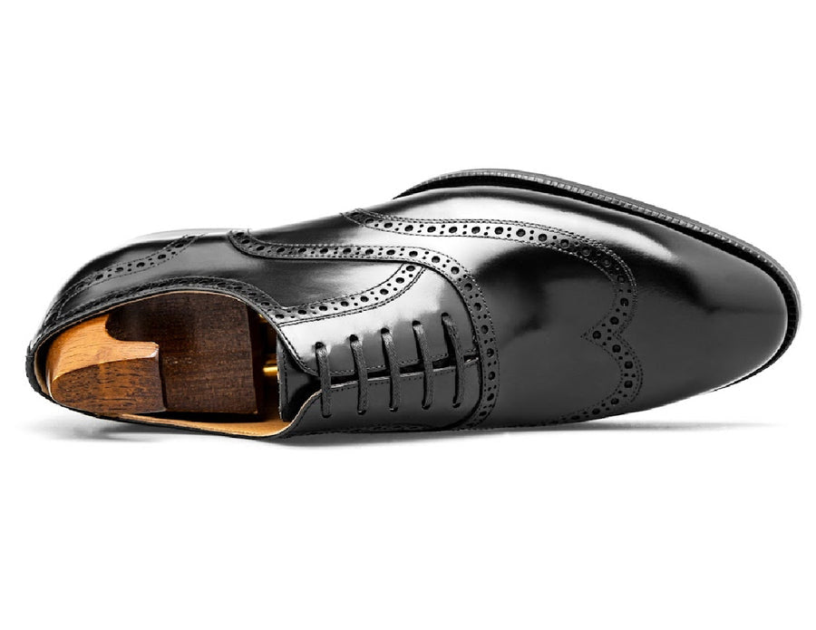 Black Classic Oxford Brogue Shoes | Hides&Cult
