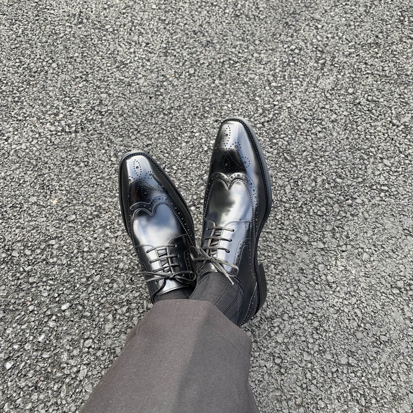Black Lace Up Brogue Shoes | Hides&Cult