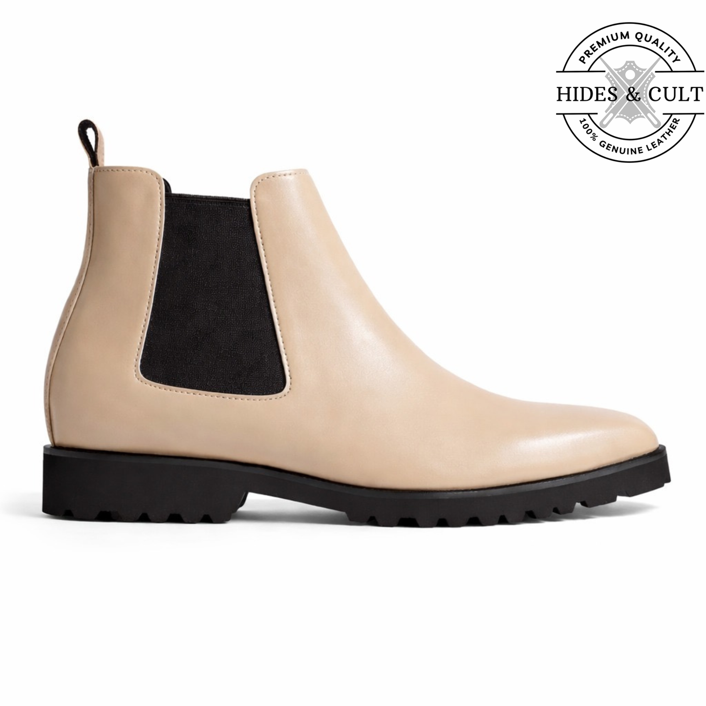 Off White Party-wear Leather Chelsea Boots | Hides&Cult