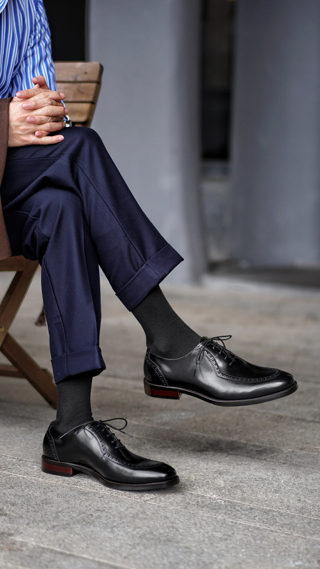 Black Oxford Brogue Shoes | Hides&Cult