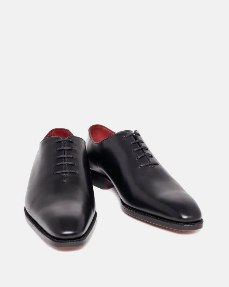 Black Whole-cut Dress Shoes | Hides&Cult