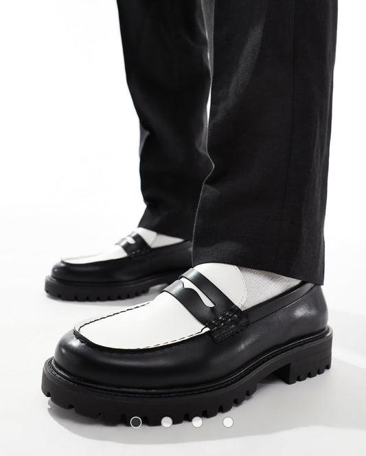 Old Money Slip On Penny Loafers - Chunky Sole | Hides&Cult