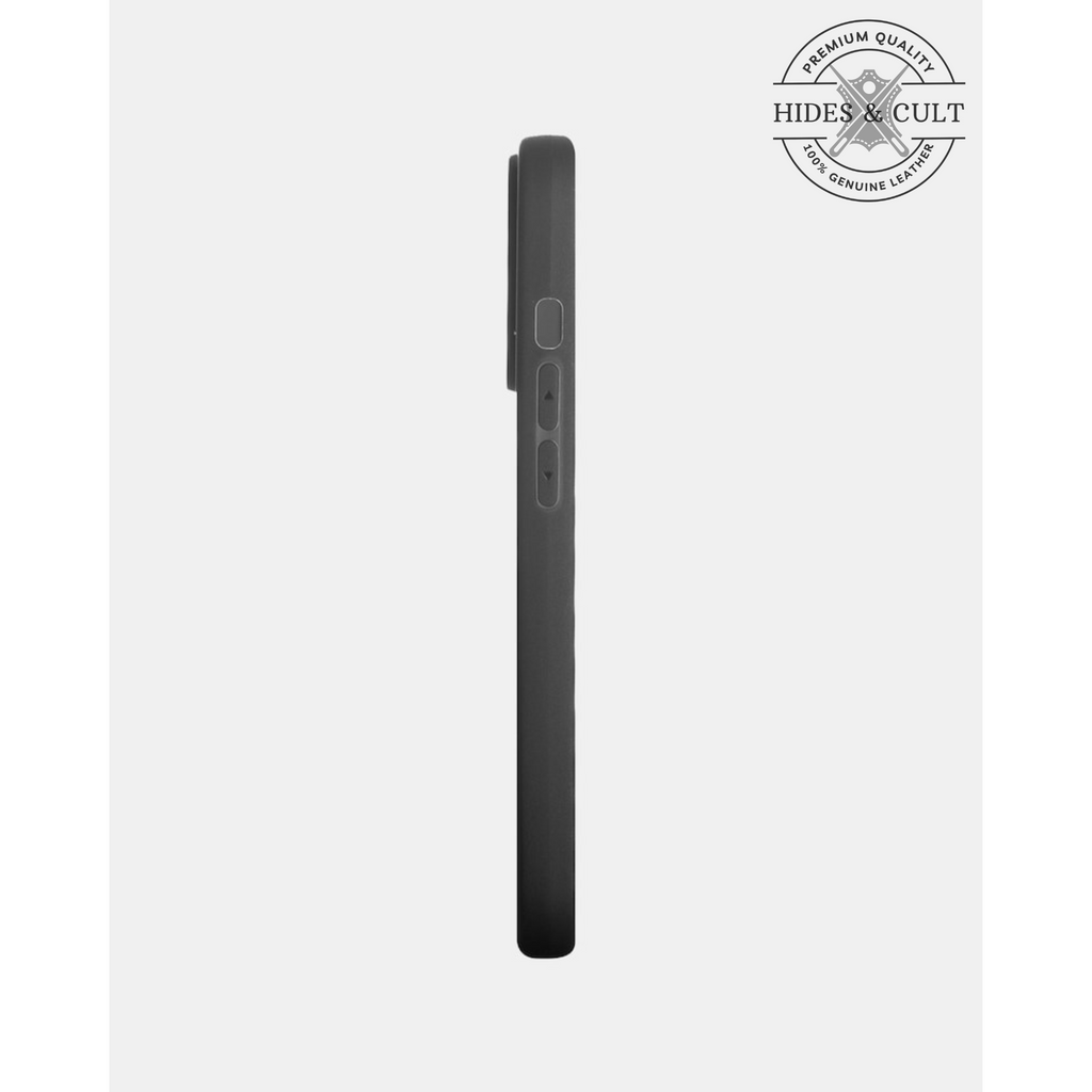 Luxury iPhone Puffer Case - Orange Bronze Metallic Foil Quilted Genuine Leather Iphone Case