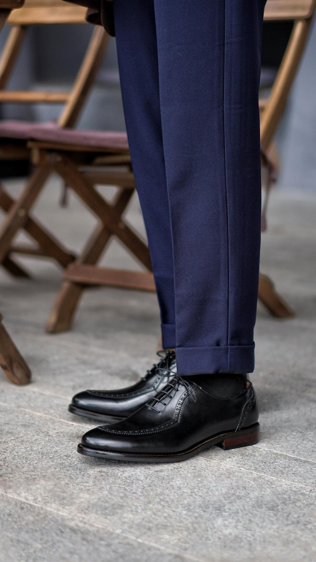 Black Oxford Brogue Shoes | Hides&Cult
