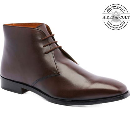 Brown Durable Leather Chukka Boots | Hides&Cult