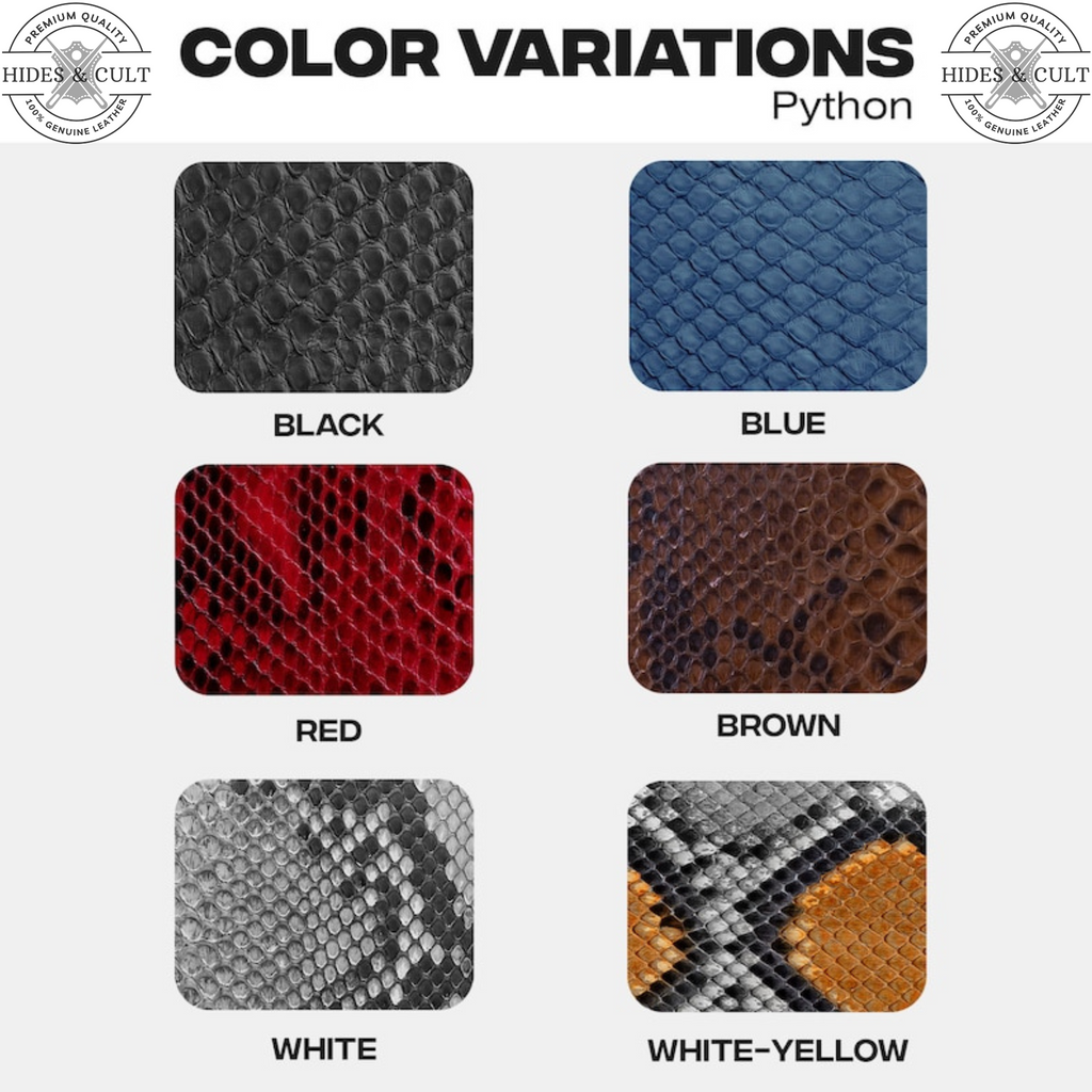 Luxury Red Exotic Python Print Shockproof Genuine Leather Iphone Case