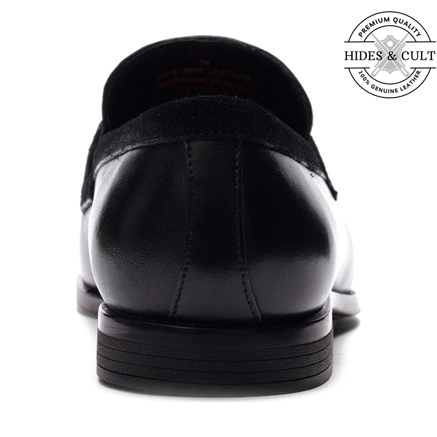 Black Tassel Leather SlipOn Loafers | Hides&Cult