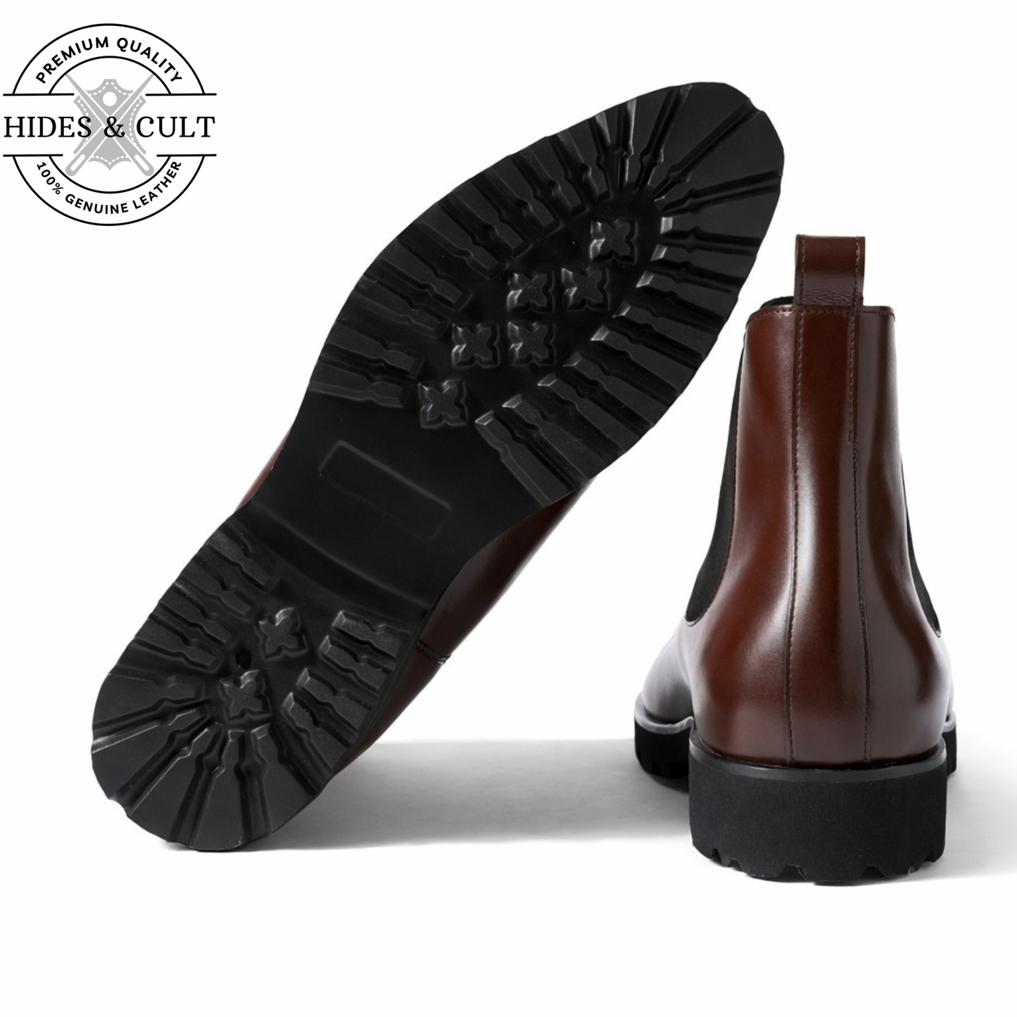 Burgundy Leather Party-wear Chelsea Boots | Hides&Cult