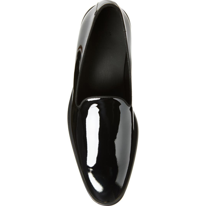 Black Patent Leather SlipOns | Hides&Cult