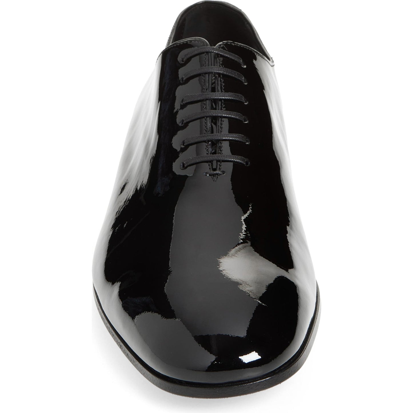 Black Patent Wholecut Leather Shoes - Round Toe | Hides&Cult