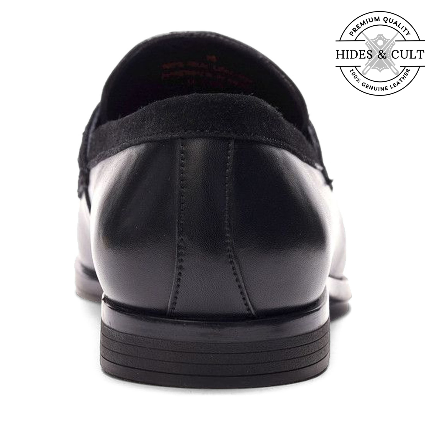 Classic Black Leather Moccasin Loafers | Hides&Cult