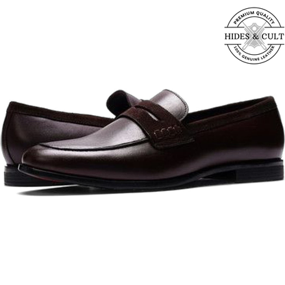 Classic Brown Leather Moccasin Loafers | Hides&Cult