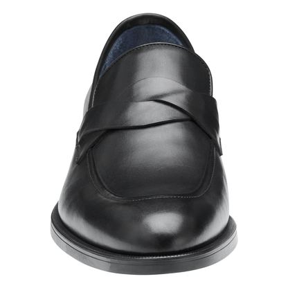 Black - Wave Saddle Leather SlipOns | Hides&Cult