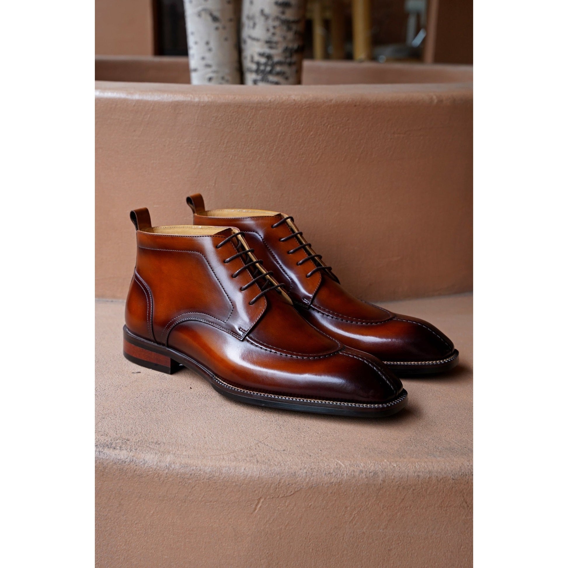 Handmade Brown Leather Boots Handmade Brown Leather Boots