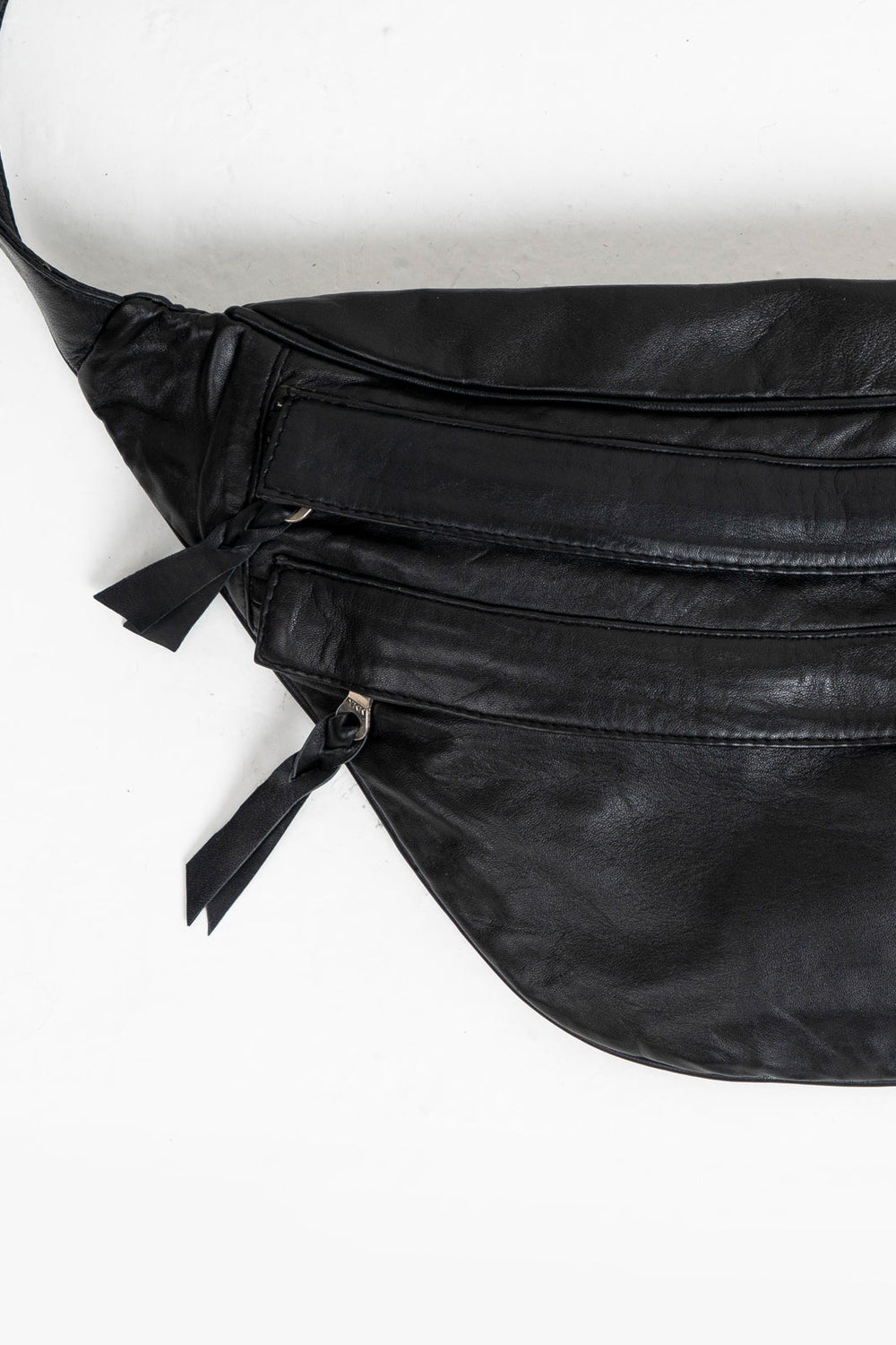 Black Lightweight Buttery Soft Leather Cross body Side purse