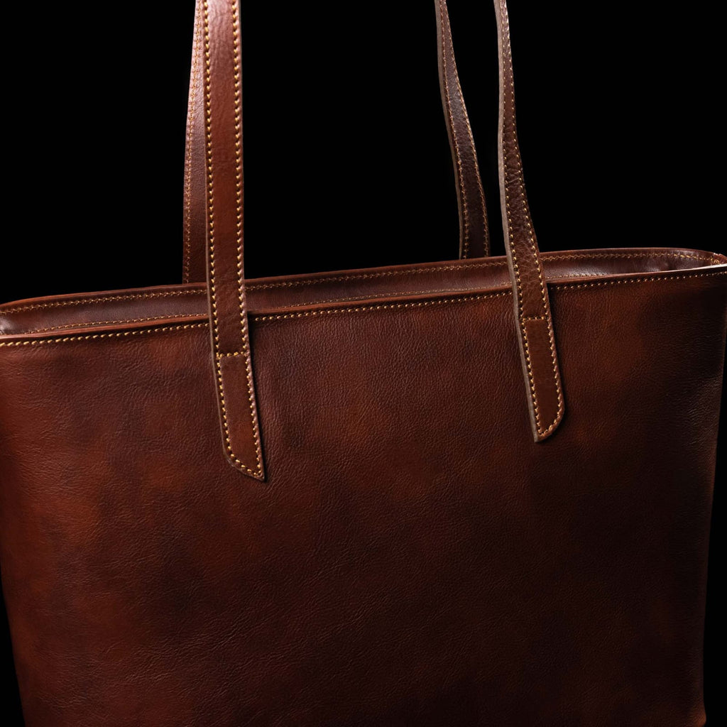 Vintage Leather Tote Bag
