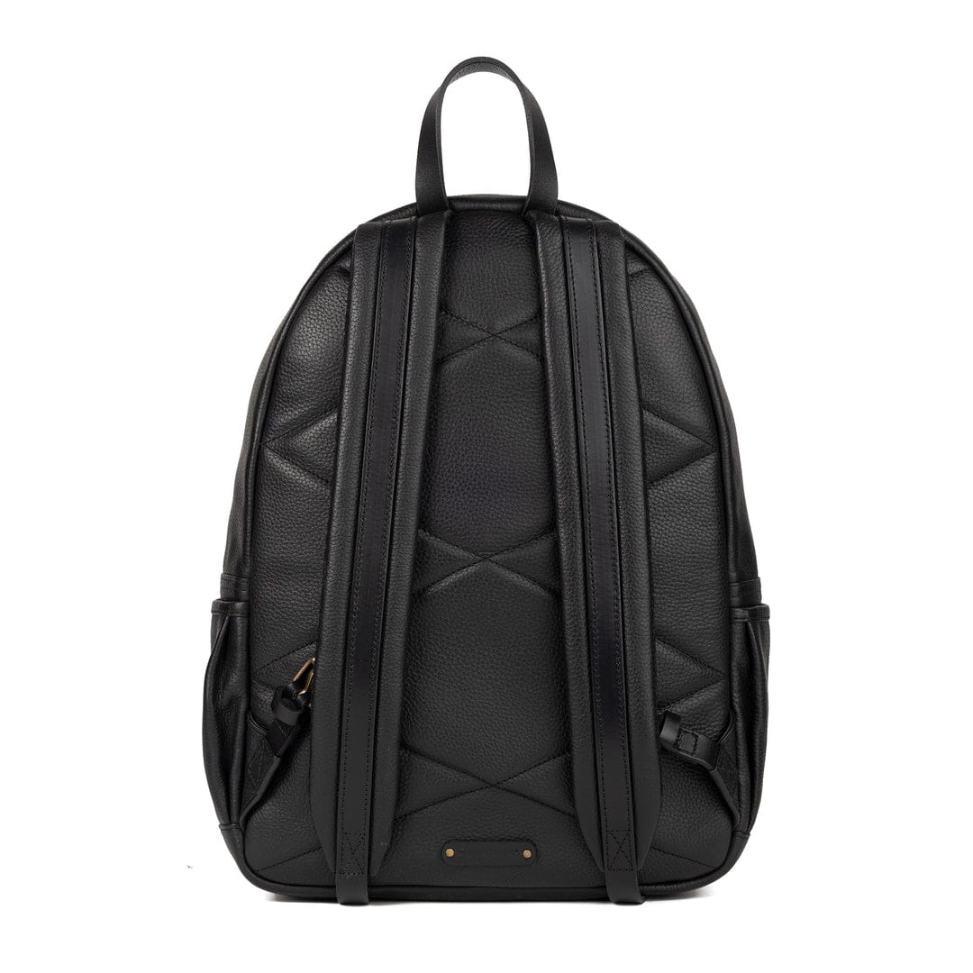 Travel Leather Backpack Black