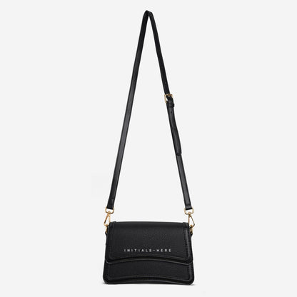 Women Premium Black Leather Sling Bag