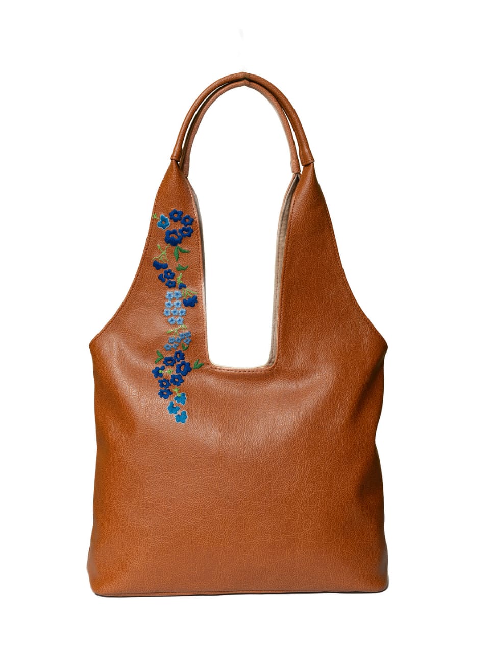 Women Hand Embroidered Flower Tote Bag