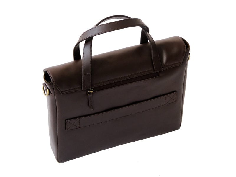 Mens Leather Messenger Bag in Brown Color