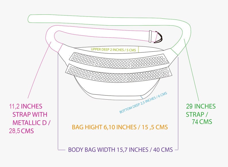 Black Studded Buttery Soft Leather Sling Bum Bag