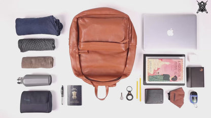 Travel Leather Backpack