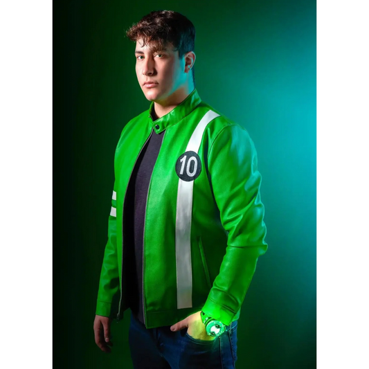 Men's "Ben 10" Inspired Leather Jacket